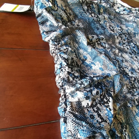 Jantzen 14 slimming rousching 1shoulder blue grey - Picture 5 of 8